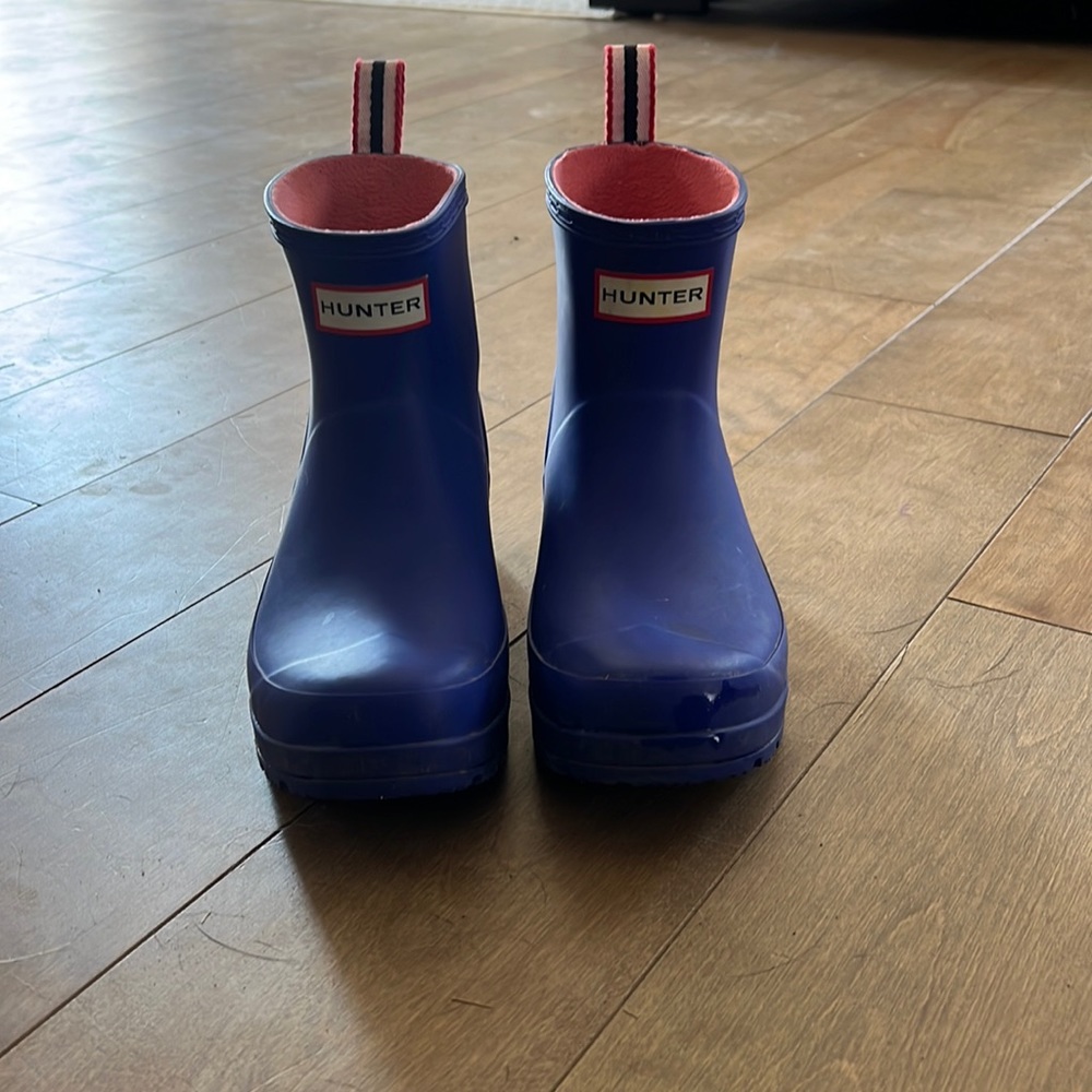 Blue Hunter Ankle Boots